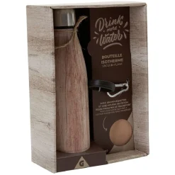 Bouteille isotherme inox avec housse et mousqueton 480 ml^Gifi Outlet