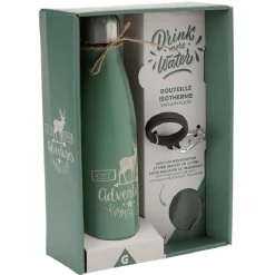 Bouteille isotherme inox avec housse et mousqueton 480 ml^Gifi Outlet