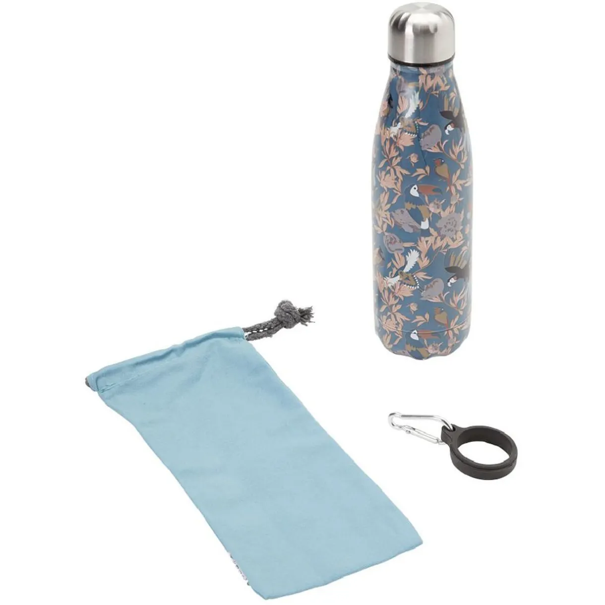 Bouteille isotherme inox avec housse et mousqueton 480 ml^Gifi Outlet