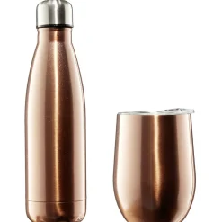 Bouteille isotherme inox 500 ml + tasse 300 ml^Gifi