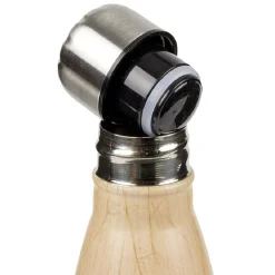 Bouteille isotherme inox effet bois marron 500ml^Gifi New