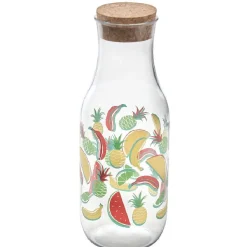 Bouteille plastique design fruits exotiques^Gifi Hot