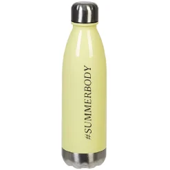 Bouteille plastique réutilisable avec inscription 5 modèles et coloris^Gifi Online