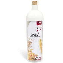 Bouteille récipient 1,2L plastique transparent^Gifi Clearance