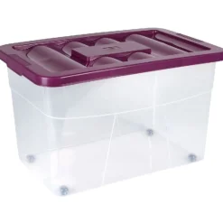 Rangement|Gifi BOX A ROULETTES 60 L