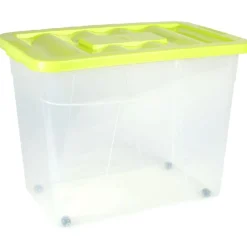 Rangement|Gifi BOX A ROULETTES 80 L