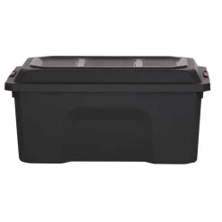 Rangement|Gifi Box de bricolage 40 L noir x2