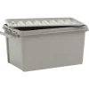 Rangement|Gifi Box de rangement à clip grise 45 L