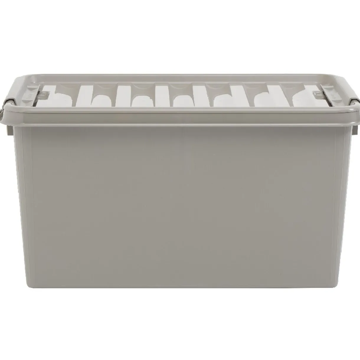 Rangement|Gifi Box de rangement à clip grise 45 L