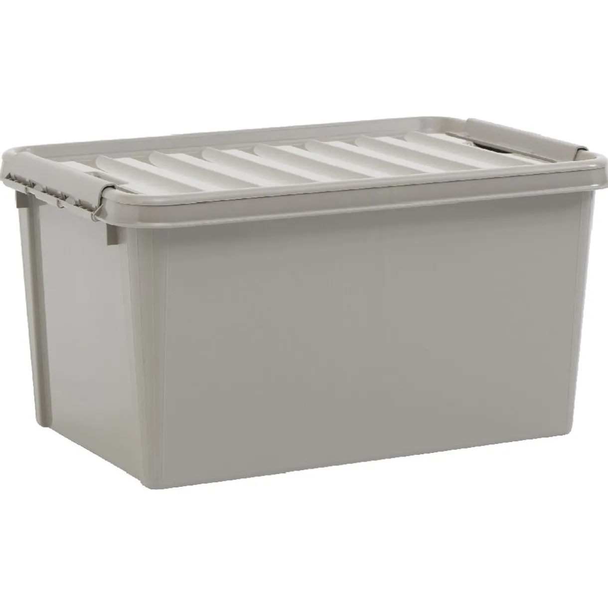 Rangement|Gifi Box de rangement à clip grise 45 L