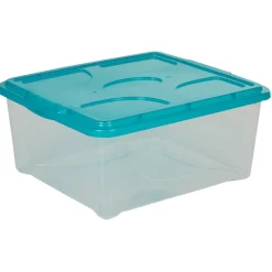 Rangement|Gifi Box de rangement 18 L bleu