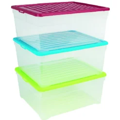 Rangement|Gifi Box de rangement 18 L Curver x3