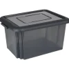 Rangement|Gifi Box de rangement 55 L noir