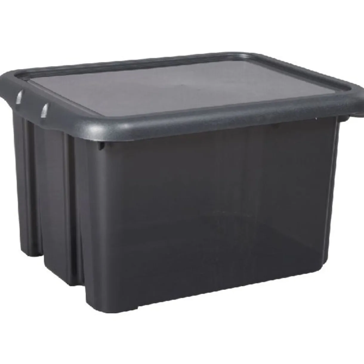 Rangement|Gifi Box de rangement 18 L noir