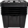 Rangement|Gifi Box de rangement 30 L noir x5