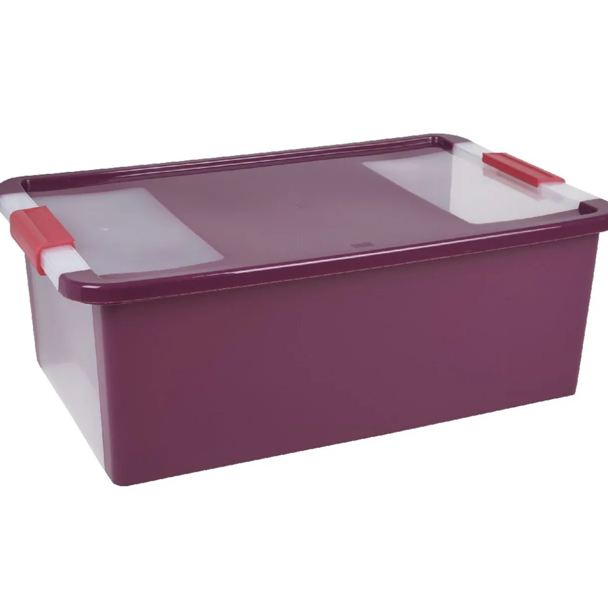 Rangement|Gifi Box de rangement 26 L rose fuchsia