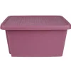 Rangement|Gifi Box de rangement 45 L rose fuchsia