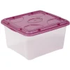 Rangement|Gifi Box de rangement 2 L transparent et violet