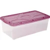 Rangement|Gifi Box de rangement 5 L transparent et violet