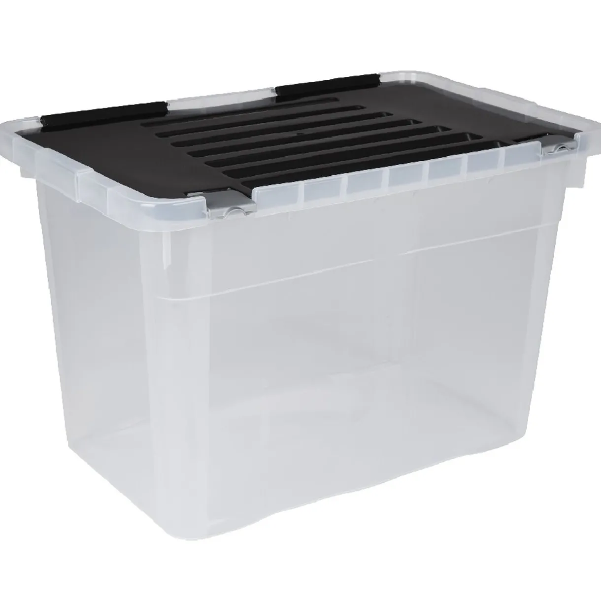 Rangement|Gifi Box de rangement 54 L transparent