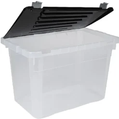 Rangement|Gifi Box de rangement 54 L transparent