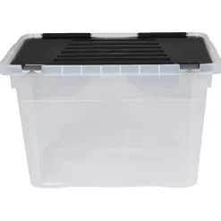 Rangement|Gifi Box de rangement 54 L transparent