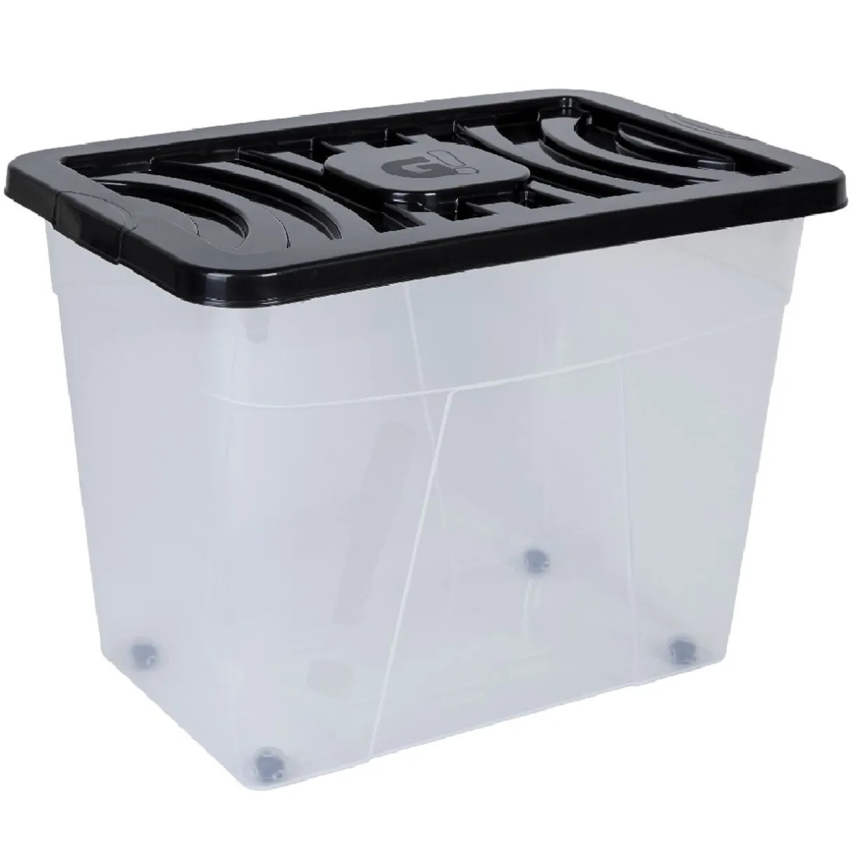 Rangement|Gifi Box de rangement à roulettes 80 L