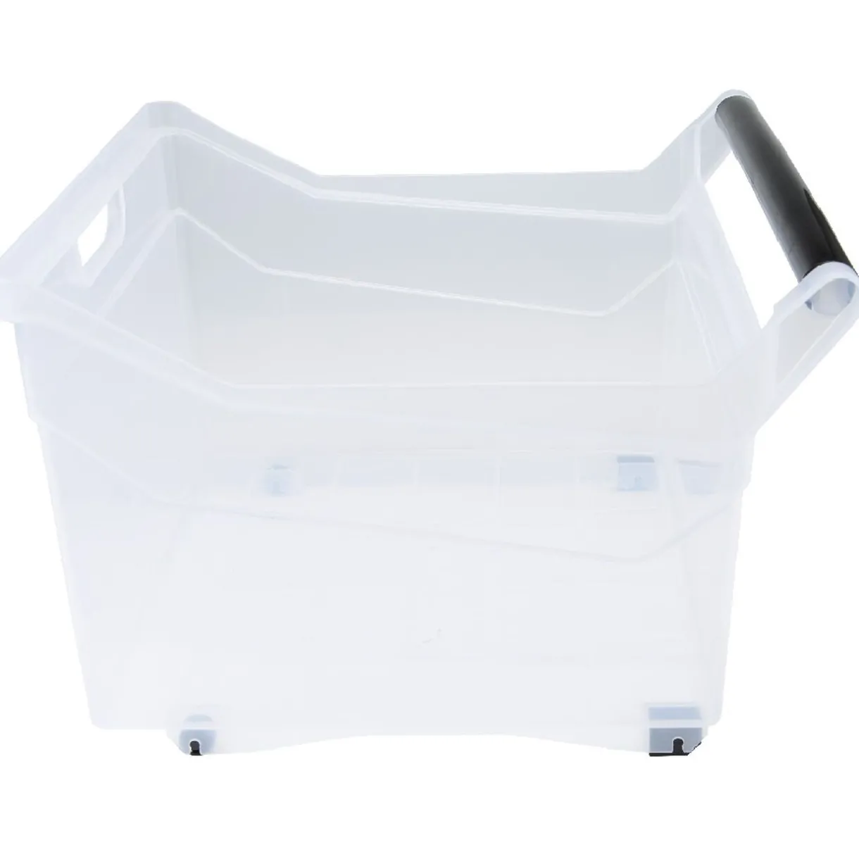 Rangement|Gifi Box de rangement à roulettes transparent 36 L