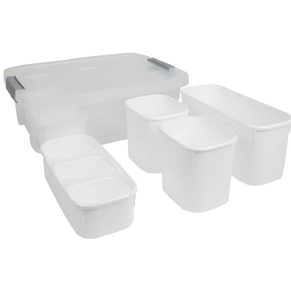 Rangement|Gifi Box de rangement avec 11 casiers modulables 32 L