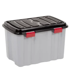 Rangement|Gifi Box de rangement brico gris 54L 60x40xH38cm