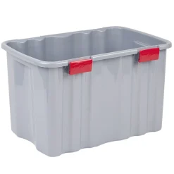 Rangement|Gifi Box de rangement brico gris 54L 60x40xH38cm