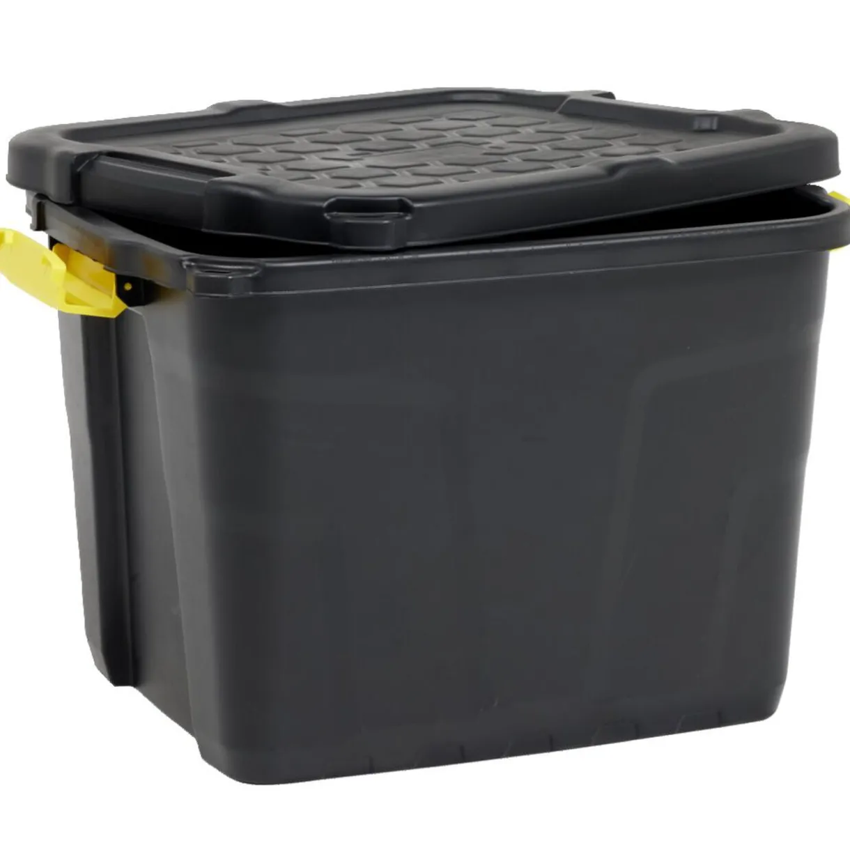 Rangement|Gifi Box de rangement brico noir 42L