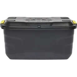 Rangement|Gifi Box de rangement brico noir 75L