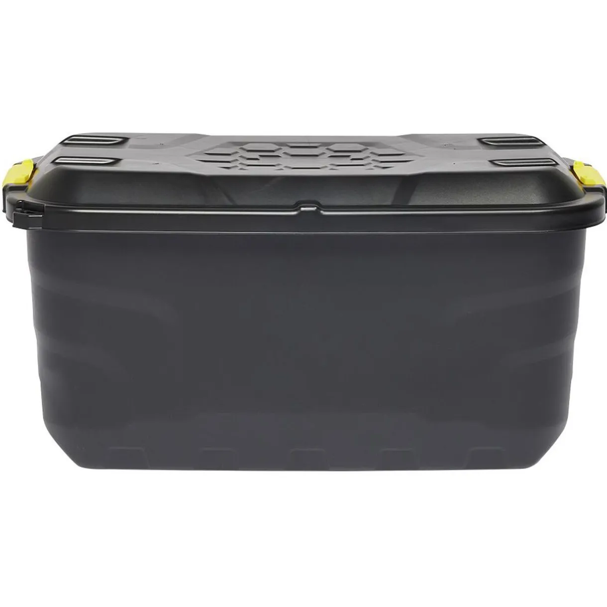 Rangement|Gifi Box de rangement brico noir 75L