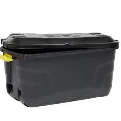 Rangement|Gifi Box de rangement brico noir 75L