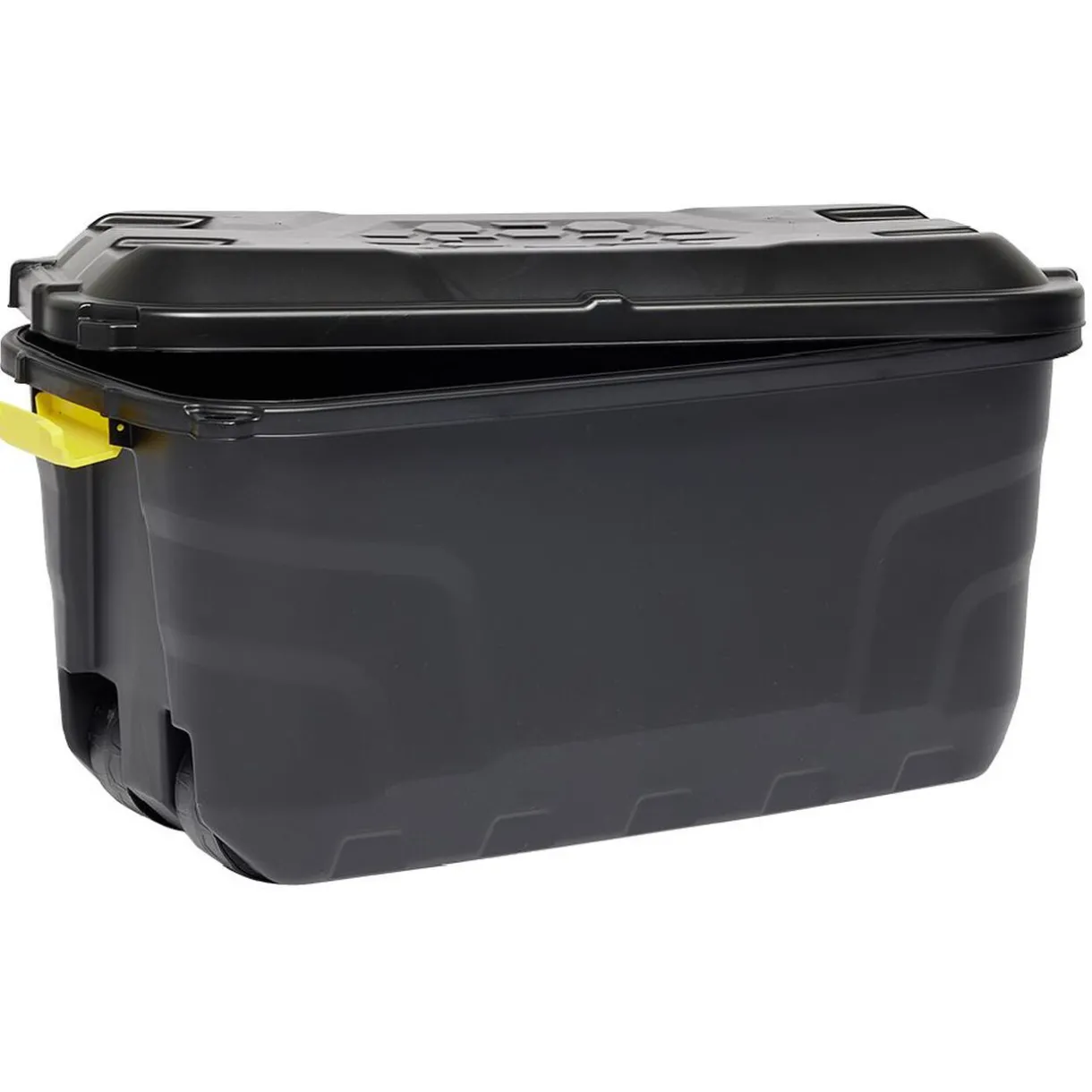 Rangement|Gifi Box de rangement brico noir 75L