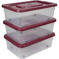 Rangement|Gifi Box de rangement Dessous de lit x3