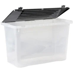 Rangement|Gifi Box de rangement en plastique avec fermeture clips 100 L