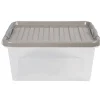 Entretien Du Linge|Gifi Box de rangement grise 14 L à clip