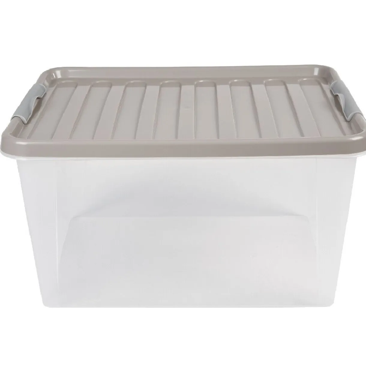 Entretien Du Linge|Gifi Box de rangement grise 31 L à clip