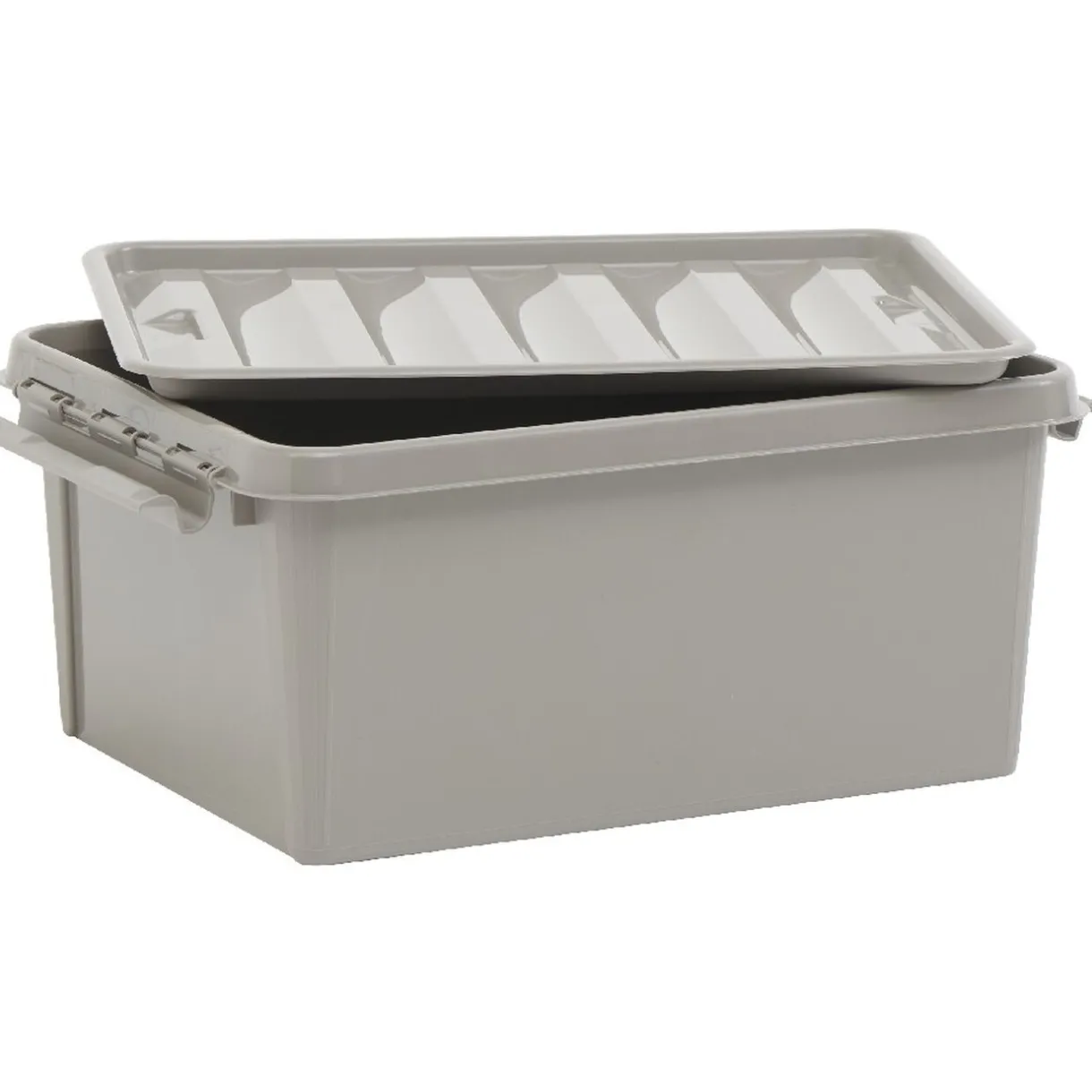 Rangement|Gifi Box de rangement grise 14 L