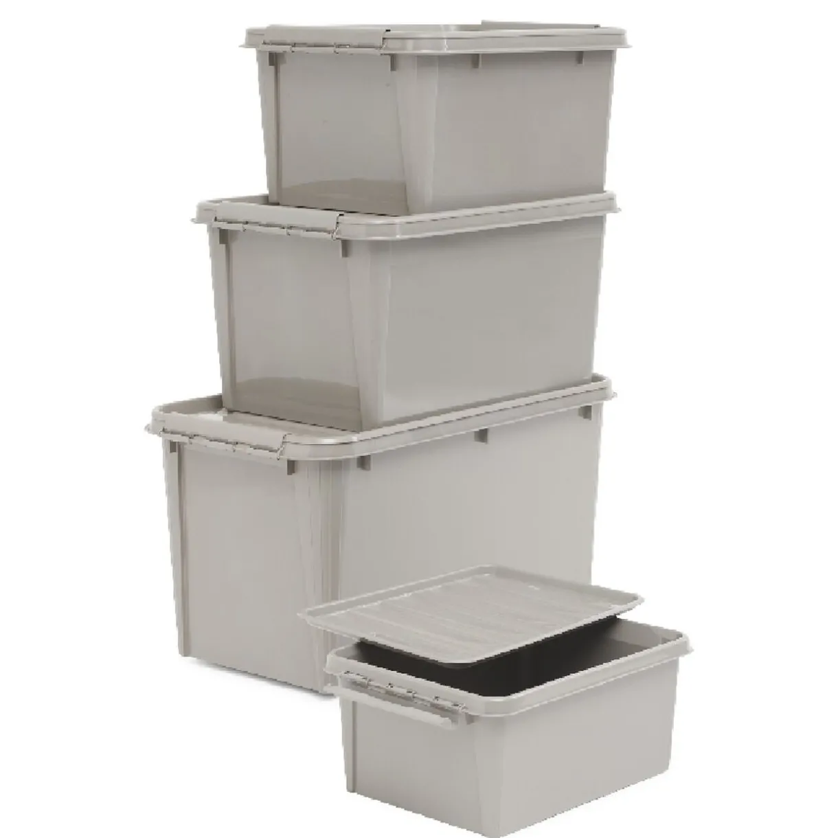 Rangement|Gifi Box de rangement grise 14 L