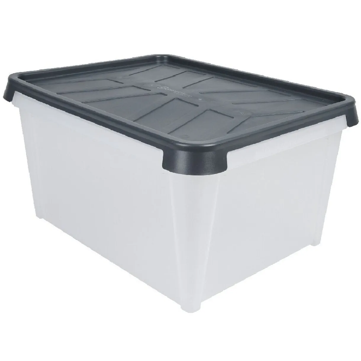 Entretien Du Linge|Gifi Box de rangement hermétique 33 L transparent et gris