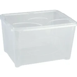 Rangement|Gifi Box de rangement plastique 46L