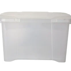 Rangement|Gifi Box de rangement plastique 40 L transparent