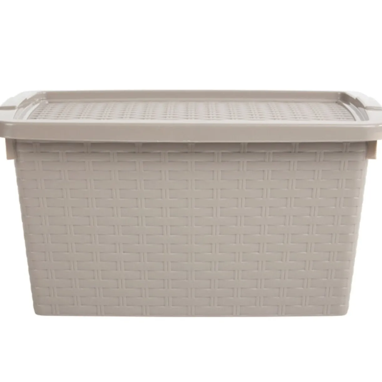 Entretien Du Linge|Gifi Box de rangement plastique 10 L taupe