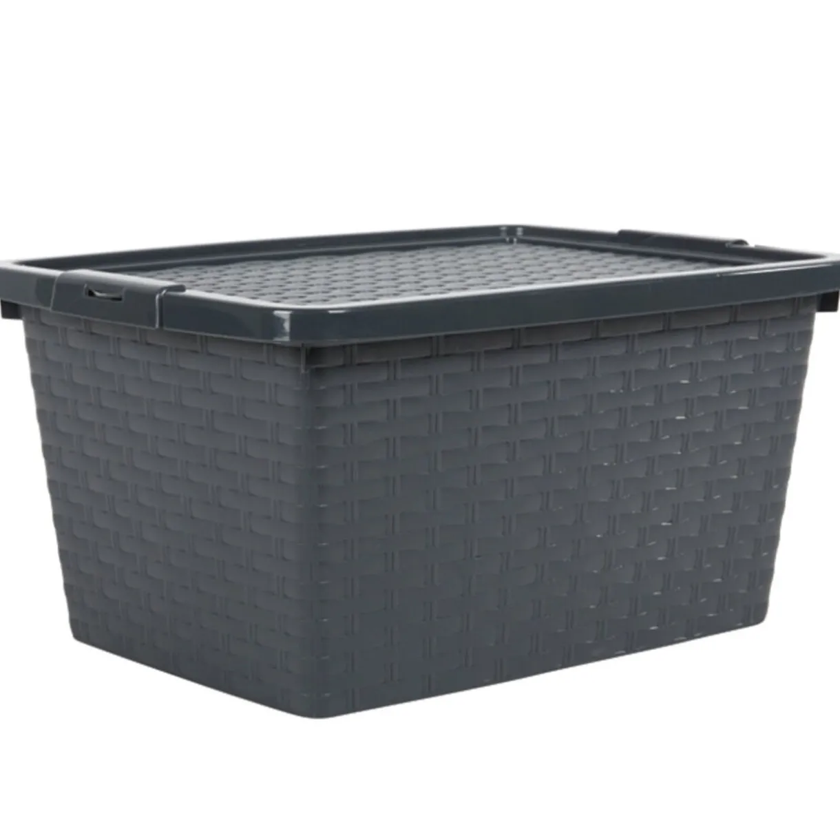 Entretien Du Linge|Gifi Box de rangement plastique 20 L gris anthracite