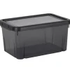 Rangement|Gifi Box de rangement plastique 4 L noir