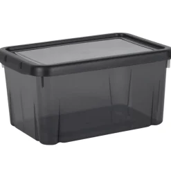Rangement|Gifi Box de rangement plastique 4 L noir