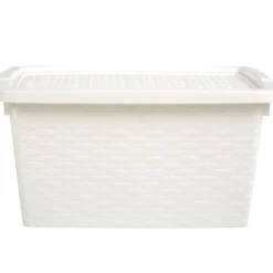 Rangement|Gifi Box de rangement plastique 10 L blanc